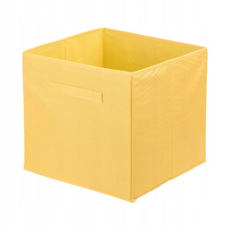 Pudełko tekstylne do szafy 31x31x31 Żółty