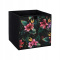 Pudełko tekstylne z materiału do szafy 31x31x31 Kwiaty
