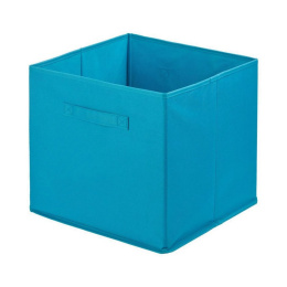 Pudełko tekstylne z materiału do szafy 31x31x31 Niebieski